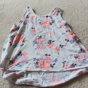 Children's floral tank top 10 - 12